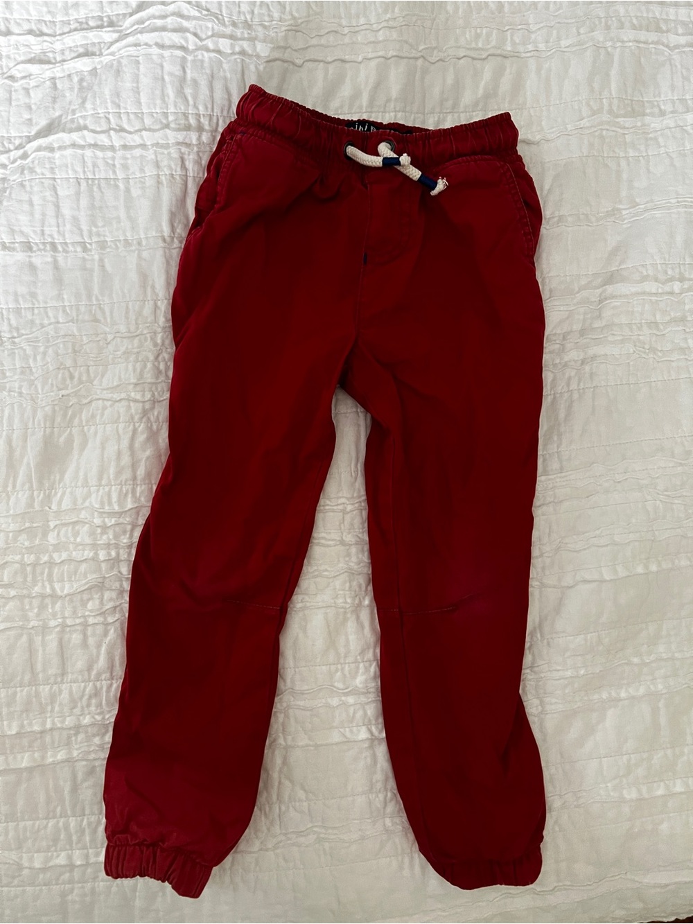 Mini Boden Red Kids Joggers